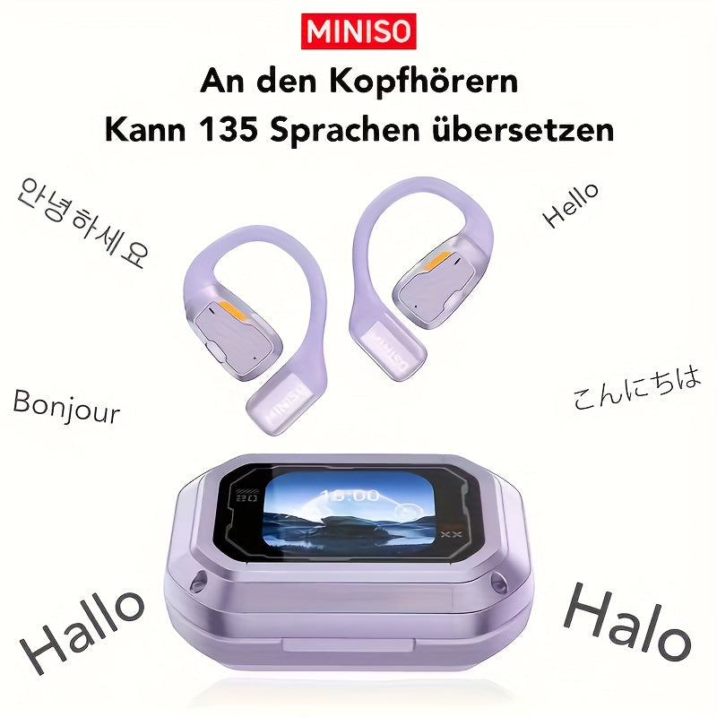Auriculares con traducción IA en tiempo real multifuncional | Viajes, negocios y comunicación