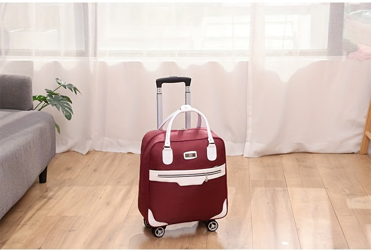 Maleta de Viaje Plegable de Gran Capacidad, Bolso de Viaje para Exteriores, Maleta con Ruedas, Bolso Unisex con 4 Ruedas Univer y Asa Retráctil, Maleta Ligera, Robusta y Duradera