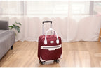 Maleta de Viaje Plegable de Gran Capacidad, Bolso de Viaje para Exteriores, Maleta con Ruedas, Bolso Unisex con 4 Ruedas Univer y Asa Retráctil, Maleta Ligera, Robusta y Duradera