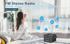 Reproductor portátil de CD y casete para música, radio y grabación