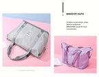 Bolso de mano de gran capacidad, equipaje de fin de semana ligero de nailon, bolsa de viaje portátil para gimnasio y almacenamiento