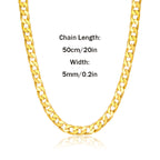 Collar de plata 925 para hombre, cadena cubana de 5 mm, accesorios de joyería estilo hip hop para fiestas, regalos para hombres, San Valentín, aniversario, cumpleaños, regalo para el Día del Padre, empaque en caja