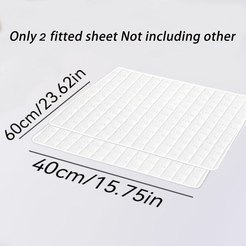 2 protectores de colchón impermeables, sábanas suaves y cómodas con bolsillos profundos para una excelente transpirabilidad. Para todas las estaciones. Adecuado para dormitorios, hoteles, ropa de cama de dormitorios, (fundas de almohada y rellenos de almo