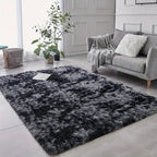 1pc alfombra de felpa suave, alfombra antideslizante, alfombra para cabecera, tapete tie dye para sala, decoración del hogar, colchoneta para mascotas, alfombra para dormitorio o sala, ideal para decoración navideña y Halloween