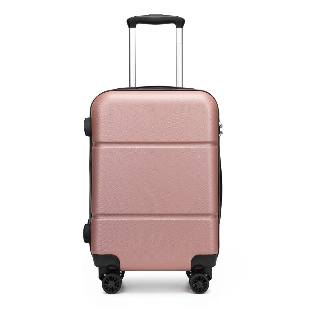 1 pieza de maleta de cabina de 20 pulgadas (55 cm) de ABS prémium con candado de combinación seguro para viajes sin esfuerzo, regreso a clases, regalo de vacaciones