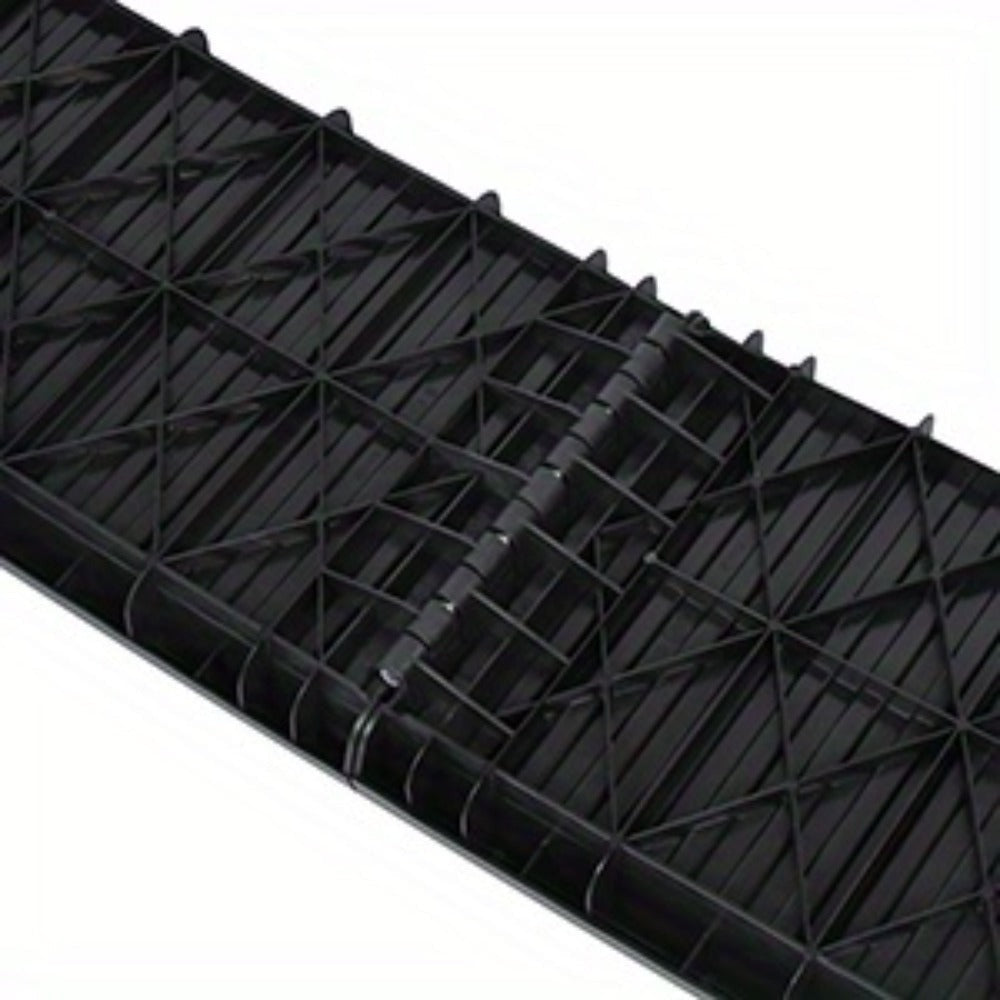 Rampa para perros plegable de plástico, escaleras para mascotas, rampa de acceso antideslizante con topes de goma hasta 90 kg, 156 x 40 cm, negra