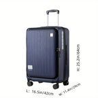 Maleta de Viaje Expandible ABS para PC con Tapa Abatible y Cierre TSA, Spinner, Rígida y Ligera para Llevar a Bordo
