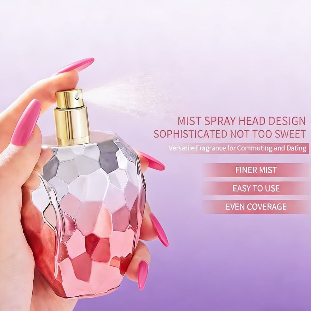 Perfume Pink Dream de 100ML/3.4FL.OZ | Forma Única, Aroma Floral Fresco y Base Amaderada, Fragancia de Larga Duración, Ideal para Uso Personal y Regalos de Fiestas/Inauguración de la Casa, Símbolo de Lujo