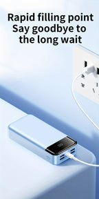 Batería externa | Un Power Bank Portátil de Alta Capacidad con Carga Rápida de 50000Mah, Cuatro Puertos USB, Interfaz Tipo-C y Micro, Adecuado
