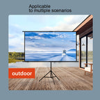 Proyector portátil inteligente 182.88 cm portátil | Cine en casa oficina presentaciones y viajes