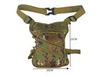 MEJORADA DL-45 Bolsa Multifunción para Pierna/Cintura - Uso Exterior, Senderismo y Deportes
