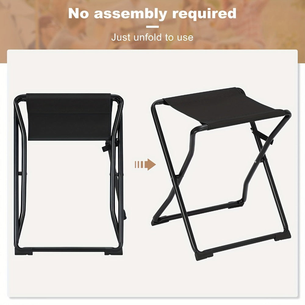 Silla plegable multifuncional de exterior, 1 pieza, mueble de exterior para acampar y senderismo, artículos de ocio al aire libre, silla de camping plegable con mesa, 2 piezas, silla + mesa desmontable, diseño 2 en 1, para pícnic al aire libre, pesca, mes