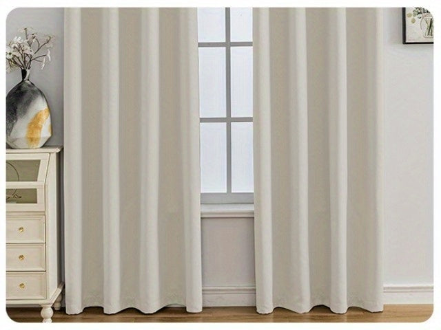 Cortinas opacas YSTYLE 2, método de colgante perforado, protección solar, protección de la privacidad, aislamiento térmico, reducción de ruido, adecuadas para diversas decoraciones de interiores como dormitorios, salas de estar y restaurantes