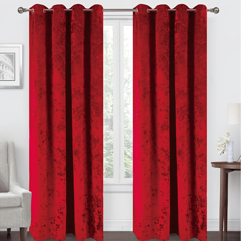 1 unidad - Cortinas opacas de tela gruesa de terciopelo de hielo, grado de sombreado superior al 85%, tamaño 140X260CM, varios colores, verticales y hermosas, sombreado y a prueba de viento, lavables a máquina, no se encogen, no se decoloran