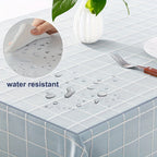 1pc Mantel de PVC Alta Calidad, 2mm Transparente Resistente al Calor Lavable para Mesa Rectangular, Cocina y Exteriores - Duradero y Fácil de Limpiar, Cubierta Moderna para Mesa de Comedor