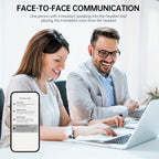 Auriculares Bluetooth | Auriculares traductores AI con traducción permanente gratuita en 144 idiomas, traducción en tiempo real, sonido HD