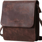 Bolso cruzado de cuero genuino para hombre Leathario, bolso de hombro de cuero genuino, bolso de gran capacidad para hombre, adecuado para uso diario, casual y de trabajo, el mejor regalo para novios, perfecto para regalar, almacén local