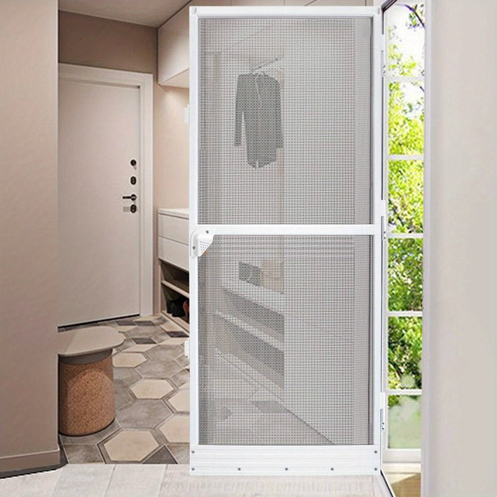 Mosquitera | Puerta de balcón con mosquitera y marco de aluminio, protección contra insectos y mosquitos, mosquitera para puerta de balcón y