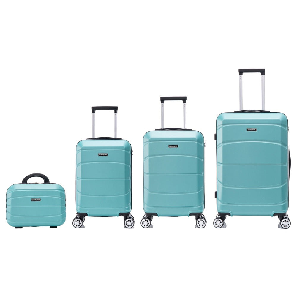 Conjunto de Maletas de Viaje Elegantes: Carcasa Ligera de Abs, Cerradura Numérica, 4 Ruedas Giratorias 360, Asa Telescpica de Aluminio Alloy Juego de Maletas Set Trolley Maleta Cabina ( 8002 NEW)