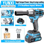 Llaves de impacto inalámbricas, Llaves de impacto de alto torque, Juegos de llaves inalámbricas, Equipadas con baterías, Baterías recargables. Brocas inalámbricas, Destornilladores compatibles con automóviles, Mecánicos de reparación de motocicletas, Entu