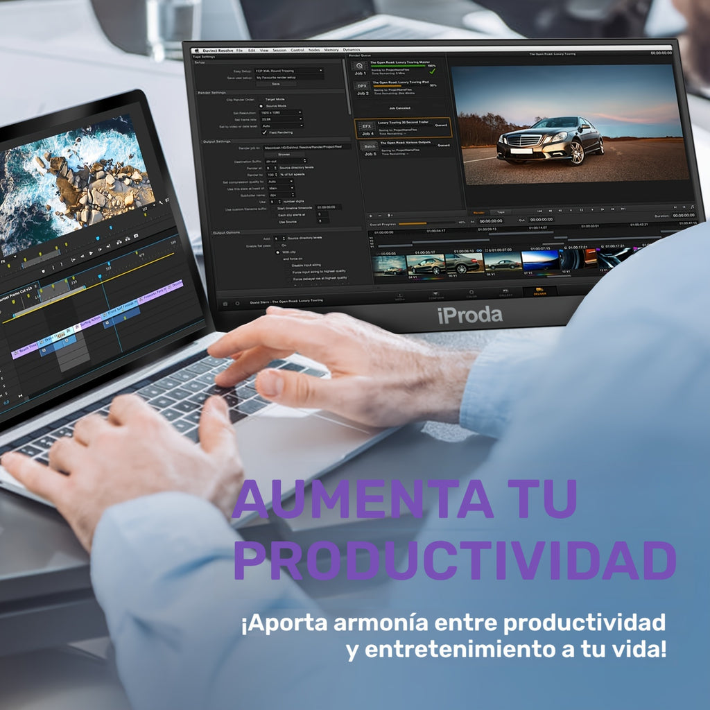 Monitor Full HD para ordenador y gaming portátil | Trabajo, juegos y segunda pantalla