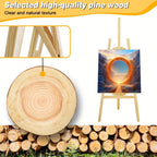 Caballete de Artista - Caballete de Estudio de Madera en Forma de A, Caballete Plegable para Pintura, Exhibición, Bodas, Bocetos, Altura de 1.5m/59 Pulgadas