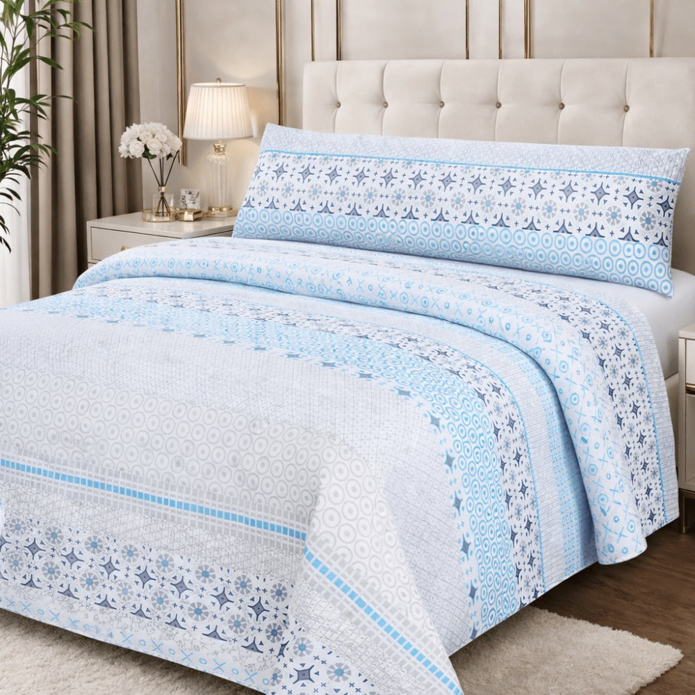 Edredón Ligero Estampado de Verano, Colcha Pinsonic de Microfibra Reversible Bouti, Cubrecama Moderno con Patrón en Relieve Transpirable para Todas las Estaciones, Decoración de Dormitorio para Primavera y Verano (Sin Fundas de Almohada) para Todas las Ta