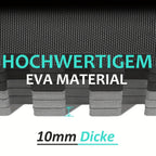 Tapetes de ejercicios entrelazados de 30.99cm x 30.99cm, tapete de entrenamiento tipo rompecabezas con 48 piezas de espuma EVA, ideal para pisos de gimnasios y equipos en casas de gimnasio