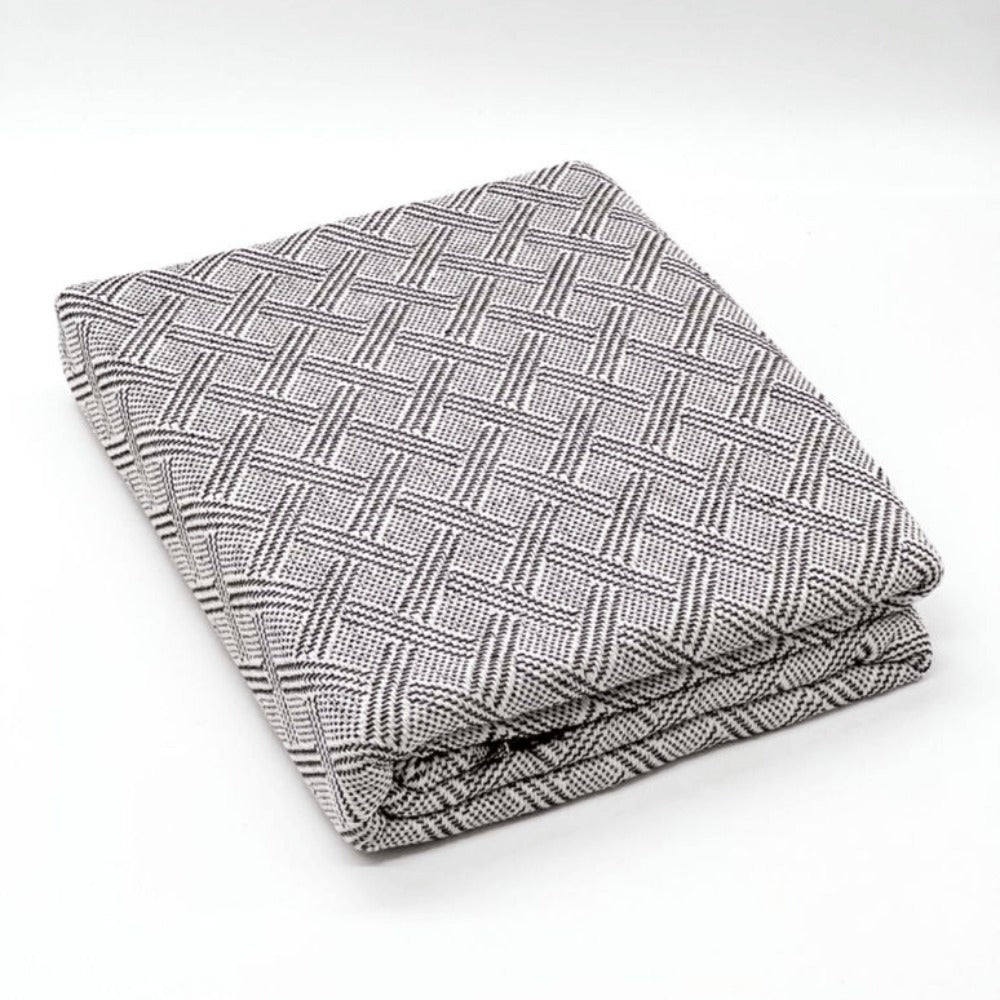Fular multiusos con tejido Jacquard, resistente y fácil de limpiar, disponible en varios colores y tamaños, ideal para sofá, cama o picnic.