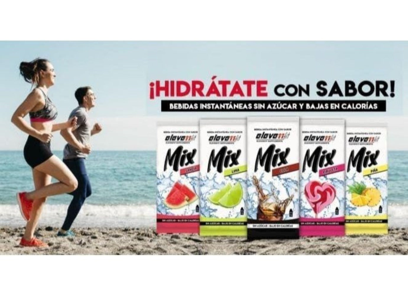 BEBIDAS MIX de ELEVEN FIT, 20 Sobres de Sabores Variados SIN AZÚCAR, Bebidas Instantáneas, 9g x 20 Sobres