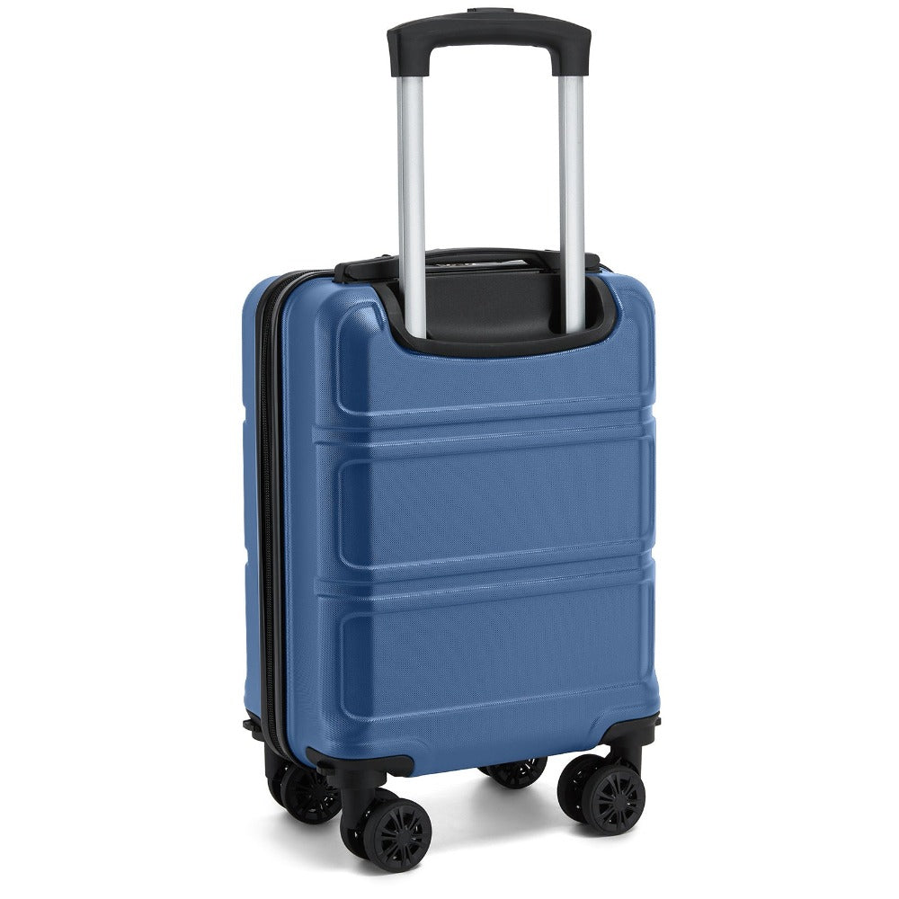 KONO Maleta Rígida de 15 Pulgadas ABS+PC con Ruedas Giratorias Extraíbles, Maleta de Mano Ligera