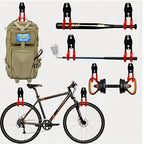 Set de ganchos de garaje para pared 12 piezas | Herramientas, escaleras y bicicletas