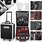 TRESKO® Juego de Herramientas Completo de 1400 piezas | Gabinete de Herramientas Lleno | Caja de Herramientas XXL | Bolsa de Herramientas con Herramientas | Carro de Herramientas | Acero al Cromo-Vanadio