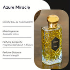 Sefralls Azure - Fragancia Duradera, Regalo Romántico para Novio, Regalo de San Valentín/Cumpleaños, Aroma Fresco y Amaderado
