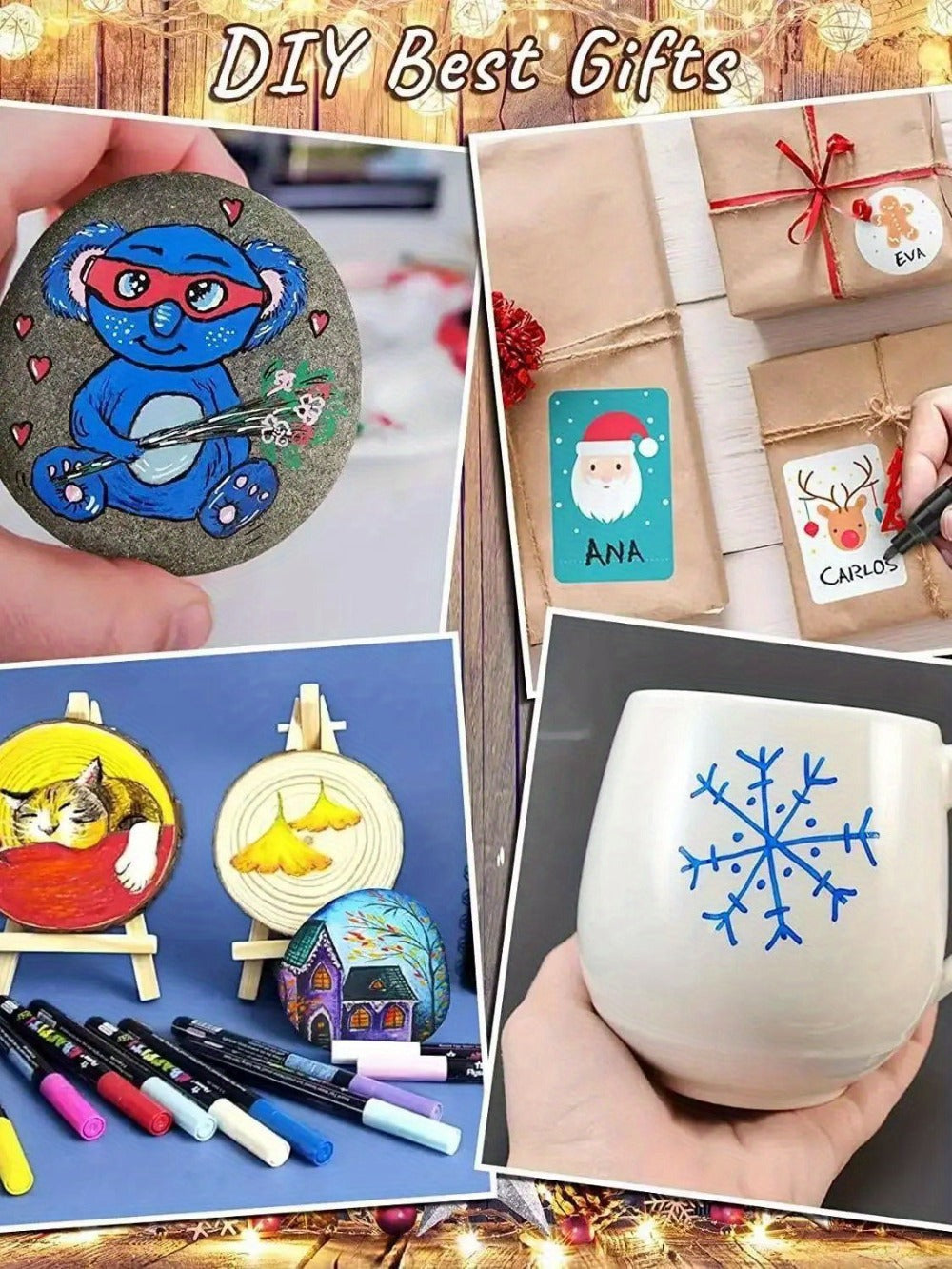 Rotulador de 168 colores con punta de pincel suave, ideal para usar en roca, madera, lienzo, piedra, vidrio y cerámica - Punta anti-compresión para una aplicación suave - Perfecto para manualidades, regalos navideños y proyectos artísticos
