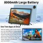 Tablet | Tablet QDDQ 2026 Android 15, 11 pulgadas, 256GB de almacenamiento, 24GB (6GB+18GB Expandido) de RAM, 8000Mah, Tablet 2-en-1 con Teclado