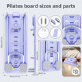 Tabla de Pilates Yoga Plegable | Set de Gimnasio Multifuncional para el Hogar con Temporizador, 2 Manijas de Resistencia, 2 Cuerdas de Tensión, Barra de Flexiones y Plataforma de Equilibrio | Entrenamiento de Core y Fuerza para Mujeres y Principiantes, En