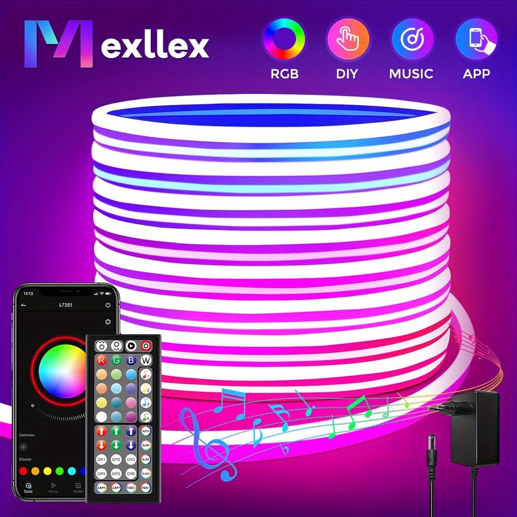 Tira de luz LED inteligente ajustable | Dormitorio sala juegos y decoración
