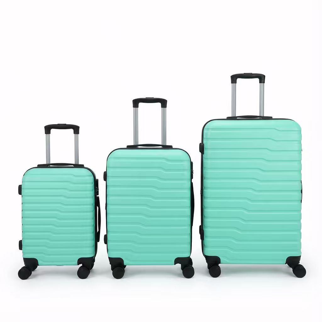Juego de 3 Maletas Tamaños 18" (51X33X20cm), 22" (61x41x25cm), 26" (71x46x31cm) Medidas con ruedas incluidas, con Cerradura Numérica Maleta Cabina Trolley con Carcasa ABS Ligera, Asa Telescópica de Aluminio y 4 Ruedas Giratorias 360°