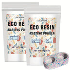 Polvo de Resina para Fundición 2000g, Kit de Resina Ecológica de Secado Rápido para Principiantes, Desmolde en 20-30 Minutos, Polvo de Yeso Activado con Agua Fácil de Mezclar para Artesanías, Escultura, DIY y Arte en el Hogar