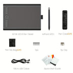 GAOMON M10K Tableta Gráfica Profesional Grande Compatible con Mac y PC, Mesa de Dibujo Grande con Lápiz Óptico sin Batería, 8192 Niveles, 10 Teclas de Acceso Rápido, - Adecuada para Arte Digital, Edición de Fotos, Diseño, para Uso de Oficina