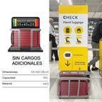 Una Maleta Cabina 55x35x20 Cm. , Equipaje Rígido Expandible De Material ABS, Con Ruedas Giratorias Desmontables Y Cerradura De Combinación, Que Cumple Con La Norma De Equipaje De Mano De 55x40x20 Cm. Ideal Para Adolescentes, Imprescindible Para Viajes En