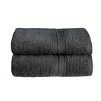 Paquete de 2 Toallas 100% Algodón 550gsm Extra Suaves, Super Absorbentes y Secado Rápido – Paños para Manos, Baño o Invitados 30x50cm, 50x100cm, 70x140cm - 9 Colores Disponibles