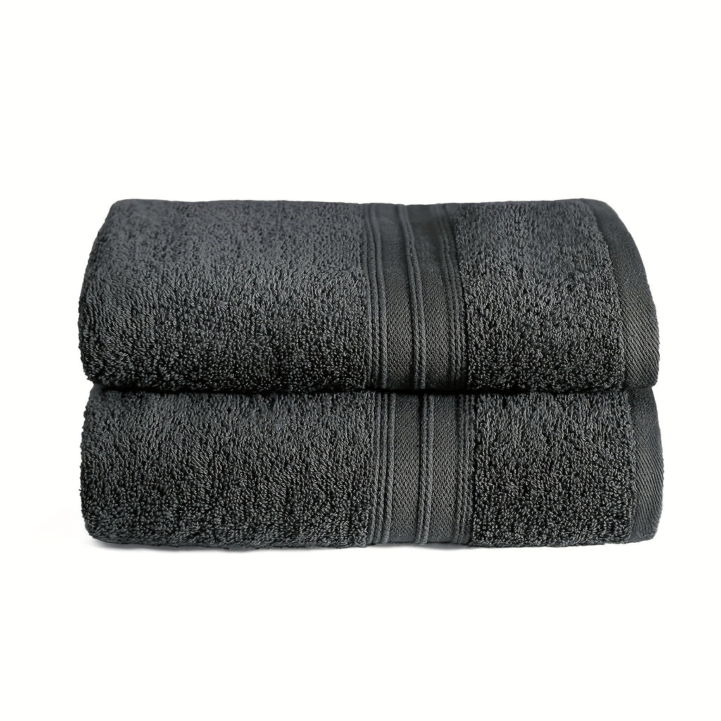 Paquete de 2 Toallas 100% Algodón 550gsm Extra Suaves, Super Absorbentes y Secado Rápido – Paños para Manos, Baño o Invitados 30x50cm, 50x100cm, 70x140cm - 9 Colores Disponibles