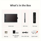 GAOMON M10K Tableta Gráfica Profesional Grande Compatible con Mac y PC, Mesa de Dibujo Grande con Lápiz Óptico sin Batería, 8192 Niveles, 10 Teclas de Acceso Rápido, - Adecuada para Arte Digital, Edición de Fotos, Diseño, para Uso de Oficina