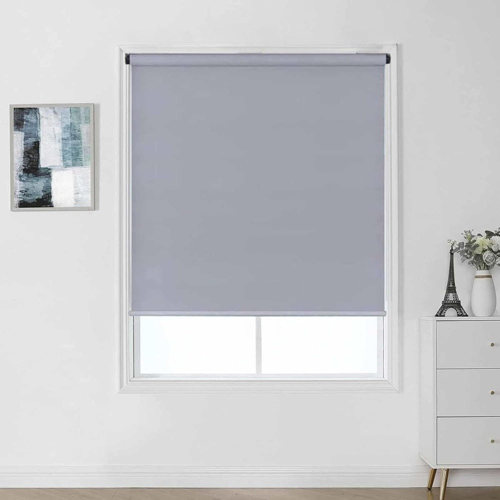 Estor Enrollable Translcido Economico Liso100 Poliester Facil de Instalar 60/80/100/120/150cm Estores para Ventanas y Puertas