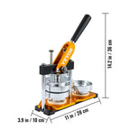 Máquina para hacer botones VEVOR, kit de prensa para hacer insignias de 75 mm (3 pulgadas), máquina para hacer pines de regalo para niños, suministros para hacer botones con 500 piezas de botones y cortador de círculos & libro mágico