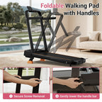 Caminadora plegable UMAY 3 en 1 con inclinación del 15%, con manillar, portátil y pequeña para el hogar, capacidad de 136.08 kg