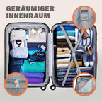 MONZANA® Maleta Rígida Baseline XL Color Negro Equipaje de viaje 90L peso 3,5Kg con ruedas 360° trolley 2 asas valija