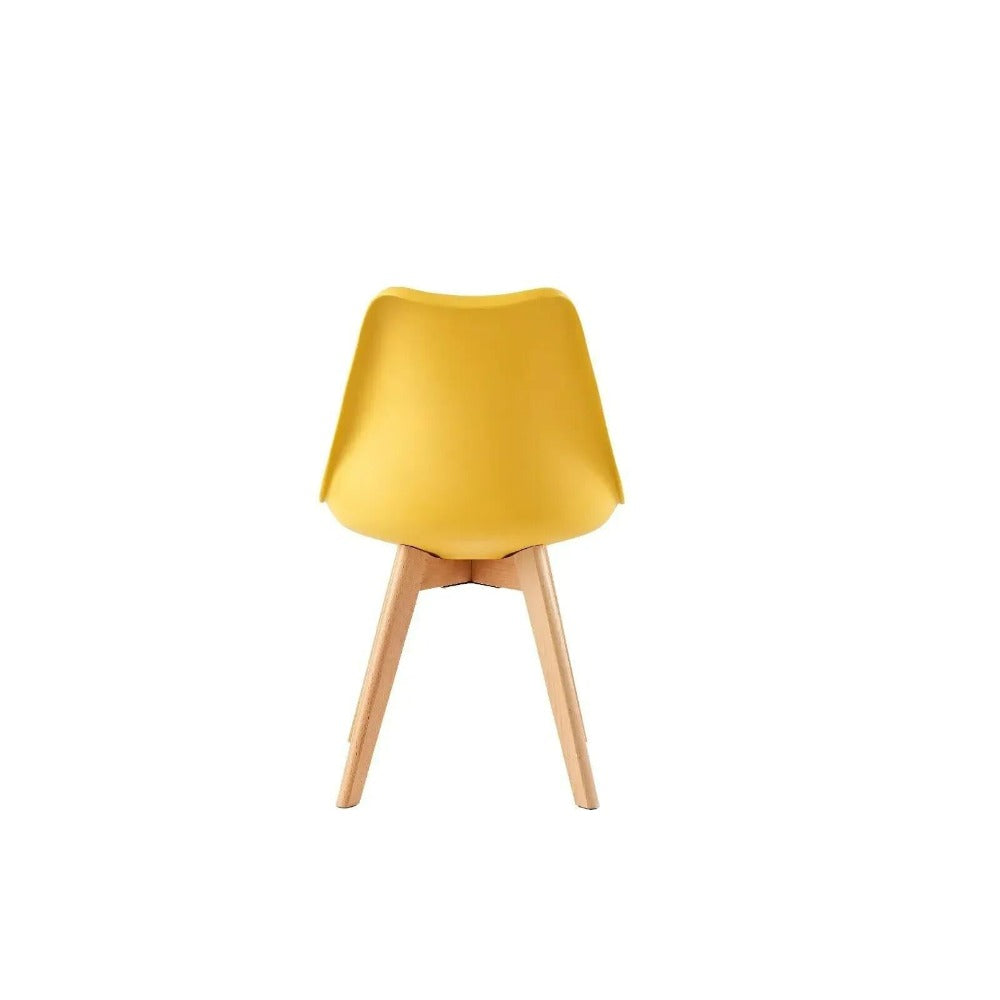 Sillas de comedor MCC Direct en juego de 4 piezas, sillas de cocina, sillas de oficina, silla de concha de diseño, "Eva" disponible en 7 colores de moda